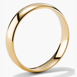 4mm Curve Band 14k Yellow Gold