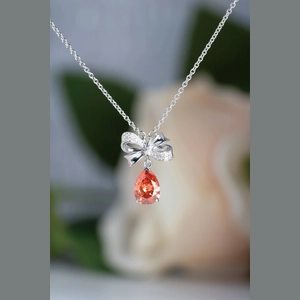 Red Pear Diamond Ring