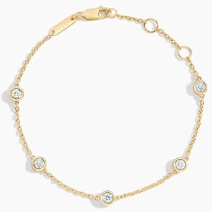 14K Yellow GoldThe Enthusiast Paperclip and Diamond Bracelet Set