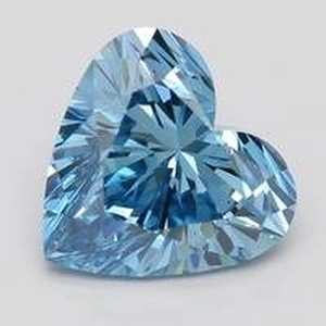 2.01 Ct. Fancy Vivid Blue Heart Lab Created Diamond