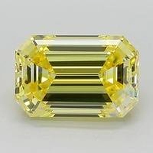 2.01 Ct. Fancy Vivid Yellow Emerald