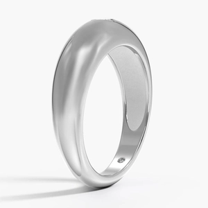 Amara Heart Shaped Lab Diamond Dome Ring