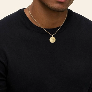 14K Yellow GoldPisces Zodiac Diamond Pendant