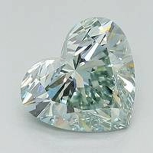 1.55 Ct. Fancy Intense Green Heart Lab Created Diamond