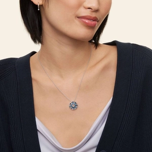 SilverSunflower London Blue Topaz Pendant