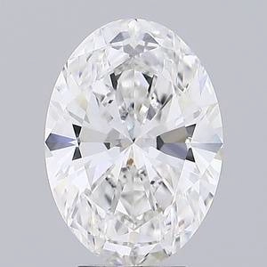 4.31 Carat Oval Lab Created Diamond Ideal Cut • F Color • VS1 Clarity