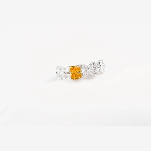 Yellow Radiant Diamond Ring