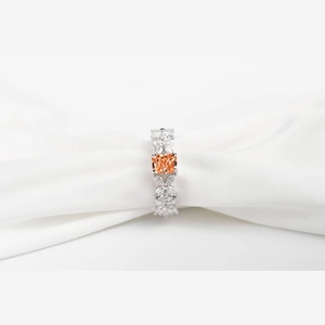Pink Princess Diamond Ring