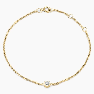 18K Yellow GoldThe Minimalist Diamond Bracelet Set