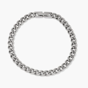 5mm Curb Chain Bracelet Titanium