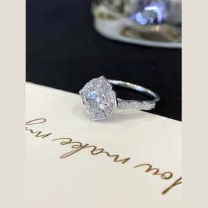 Classic Flower Cushion Diamond Ring