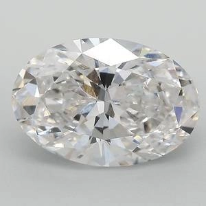4.02 Carat Oval Lab Created Diamond Super Ideal Cut • E Color • VVS2 Clarity