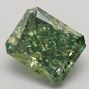 1.76 Ct. Fancy Deep Green Radiant Lab Created Diamond