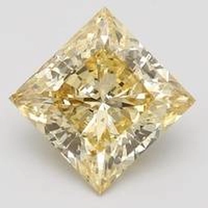 2.04 Ct. Fancy Intense Yellow Princess Lab Created Diamond