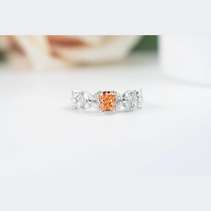 Pink Princess Diamond Ring