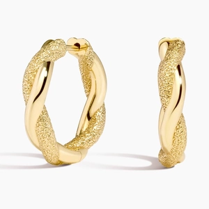 18K Yellow GoldFairmined Spirale Hoop Earrings