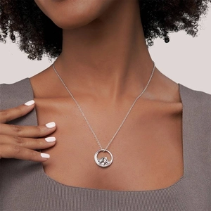 SilverMountain Range Diamond Pendant