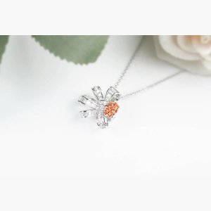 Pink Oval Diamond Ring/Necklace