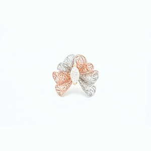 Flower Marquise Diamond Ring