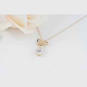 Pear Diamond Necklace