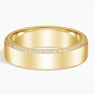 Avalon Eternity Diamond 6mm Wedding Ring (2/5 ct. tw.) in 18K Yellow Gold