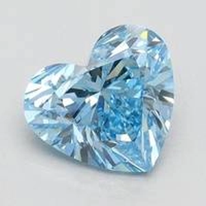 New 2.05 Ct. Fancy Intense Blue Heart Lab Created Diamond
