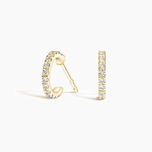 Pavé Diamond Huggie Earrings (1/5 ct. tw.)