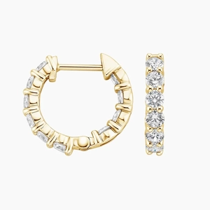 Petite Alisha Lab Diamond Huggie Earrings (1 1/2 ct. tw.)