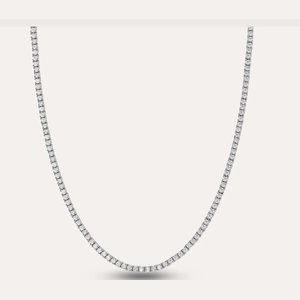 Classic Diamond Tennis Necklace, 1.5mm