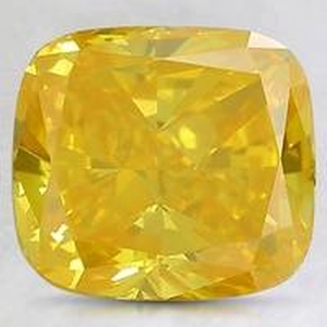 4.0 Ct. Fancy Vivid Yellow Cushion Lab Created Diamond