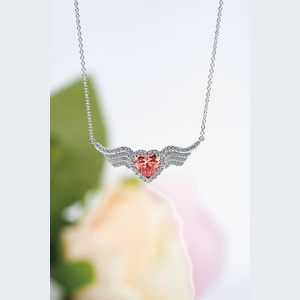 Red Heart Diamond Necklace