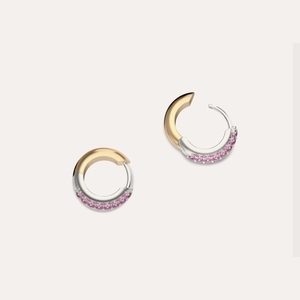 Double Sided Mixed Gemstone Hoops
