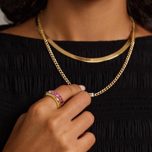 Luxe Burgundy Ombre Ring