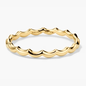 Slim Charlotte Stacker Set 18k Gold Vermeil, Lab Grown White Sapphire