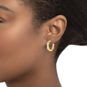 18K Yellow GoldFairmined Spirale Hoop Earrings