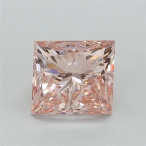 5.0 Ct. Fancy Vivid Pink Princess Lab Grown Diamond