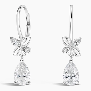18K White GoldCalla Lab Diamond Drop Earrings (2 1/4 ct. tw.)