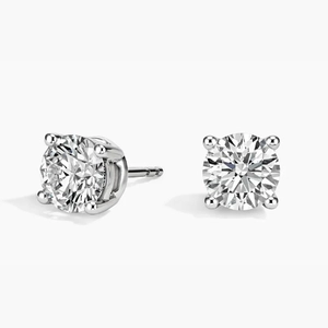 Perfect 4-Prong Certified Lab Diamond Stud Earrings (2 ct. tw.) in 18K White Gold