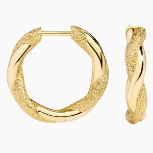 18K Yellow GoldFairmined Spirale Hoop Earrings