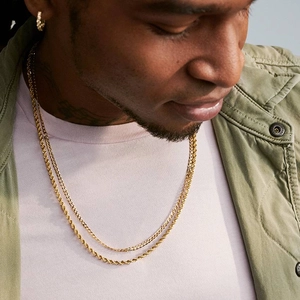 14K Yellow GoldThe Trailblazer Chain Necklace Set