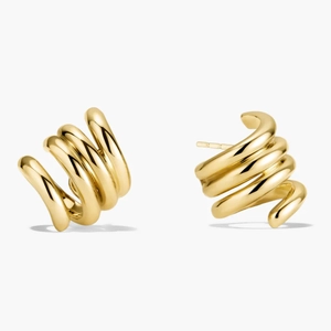 Spiral Earrings 18k Gold Vermeil