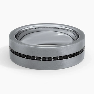 Paxton Black Diamond 7mm Wedding Ring