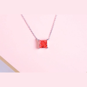 Red Princess Diamond Necklace