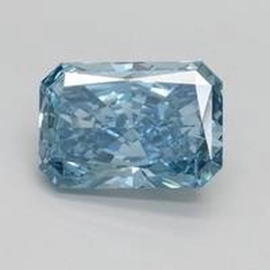 1.68 Ct. Fancy Vivid Blue Radiant Lab Created Diamond