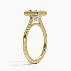 Petite Luna 1.5mm Bezel Engagement Ring
