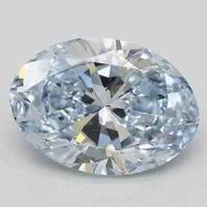 5.52 Ct. Fancy Blue Oval Lab Created Diamond