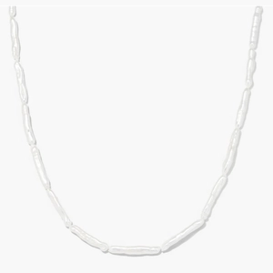 Phoebe Pearl Necklace Sterling Silver, Pearl