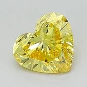 1.03 Ct. Fancy Vivid Yellow Heart Lab Created Diamond