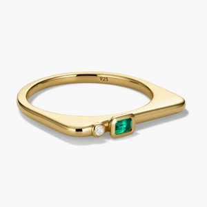 Puzzle Stacking Ring 18k Gold Vermeil