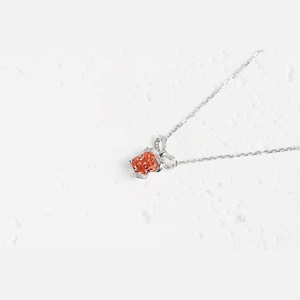 Red Radiant Diamond Necklace